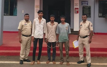 रास्ता पूछने के बहाने चाकू की नोक पर लूट, बालोद पुलिस ने तीन आरोपियों को दबोचा