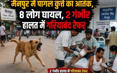 मैनपुर में पागल कुत्ते का आतंक, 8 लोग घायल, 2 गंभीर हालत में गरियाबंद रेफर