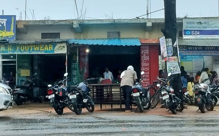 तातापानी साप्ताहिक बाजार में अवैध कब्जे का आरोप, रास्ता बाधित होने से ग्रामीण और व्यापारी परेशान
