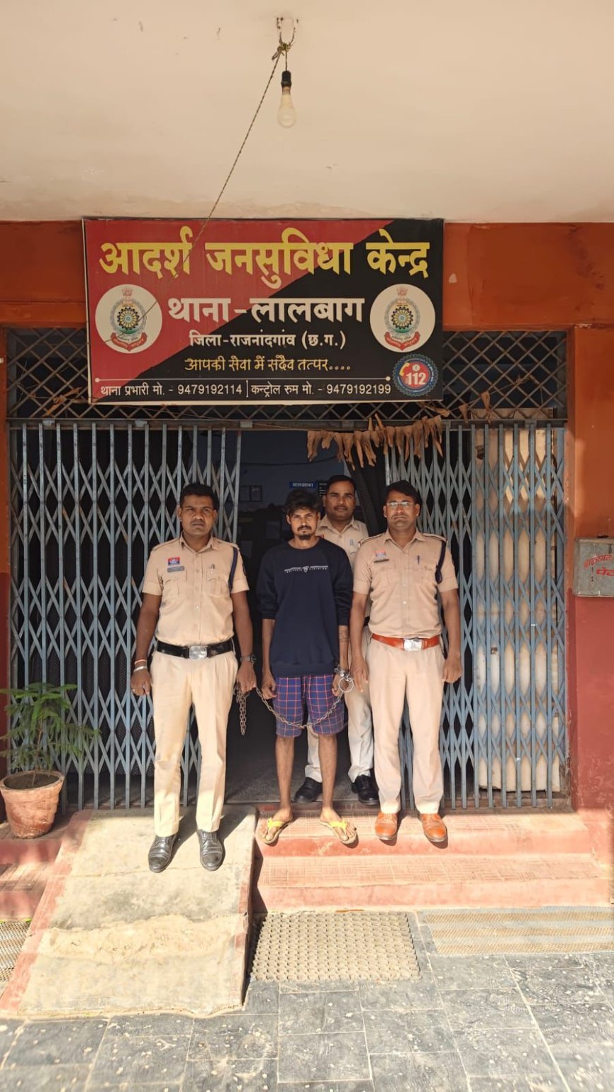 लालबाग पुलिस की कार्रवाई: चोरी की मोटरसाइकिल बरामद, फर्जी नंबर प्लेट लगाकर चला रहा आरोपी गिरफ्तार