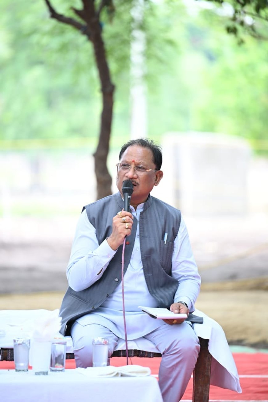 सुशासन तिहार के तहत मुख्यमंत्री विष्णु देव साय पहुंचे कोण्डापल्ली, जनचौपाल में सुनीं ग्रामीणों की समस्याएं