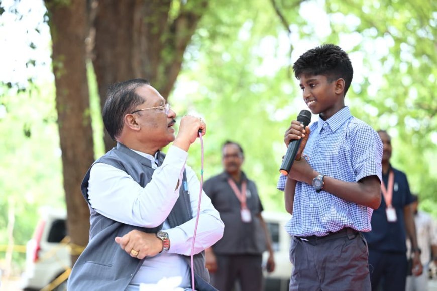 कभी गोलियों की गूंज, अब बच्चों के सपनों की आवाज: कोण्डापल्ली स्कूल पहुंचे मुख्यमंत्री विष्णु देव साय