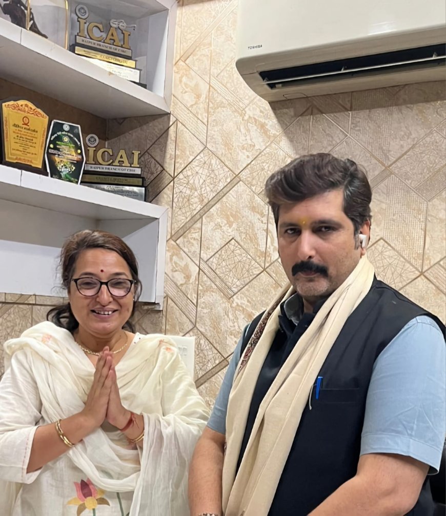 सिंधी अकादमी अध्यक्ष सुषमा जेठानी ने अमित चिमनानी से की मुलाकात, आगामी गतिविधियों पर हुई चर्चा
