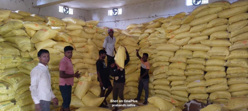 खरीफ सीजन से पहले रायगढ़ में खाद का पर्याप्त भंडारण, 7 हजार मीट्रिक टन उर्वरक वितरित