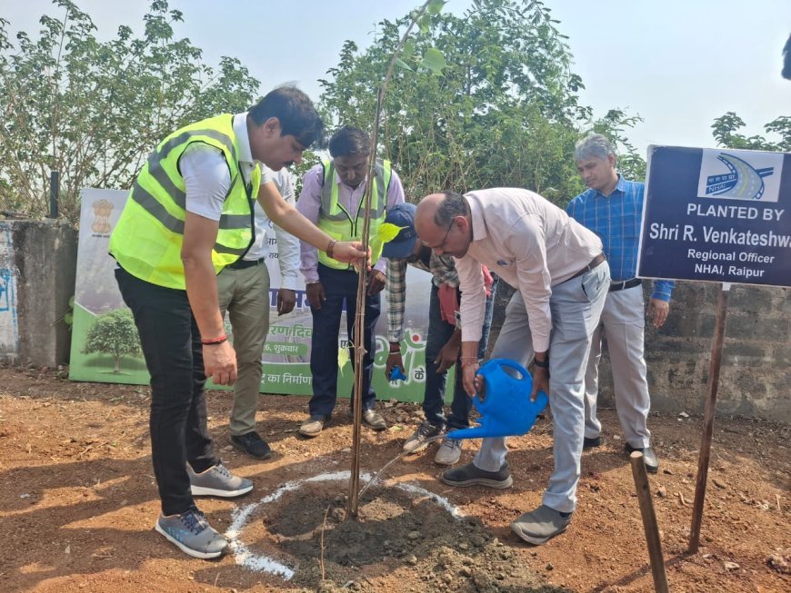 विश्व पर्यावरण दिवस पर एनएचएआई का वृक्षारोपण अभियान, 500 से अधिक पौधे रोपे गए