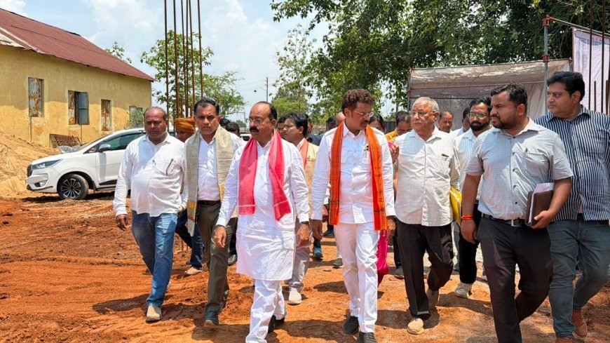 अरुण साव ने जगदलपुर में शहरी विकास कार्यों का किया निरीक्षण, गुणवत्ता और समय-सीमा पर दिया जोर