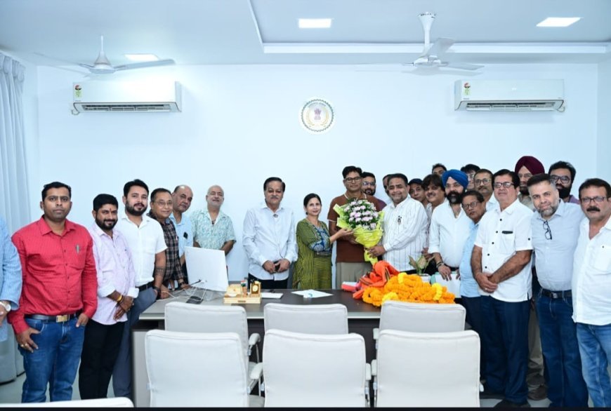 चेंबर प्रतिनिधिमंडल ने वित्त मंत्री ओपी चौधरी से की मुलाकात, व्यापारिक मुद्दों पर हुई चर्चा