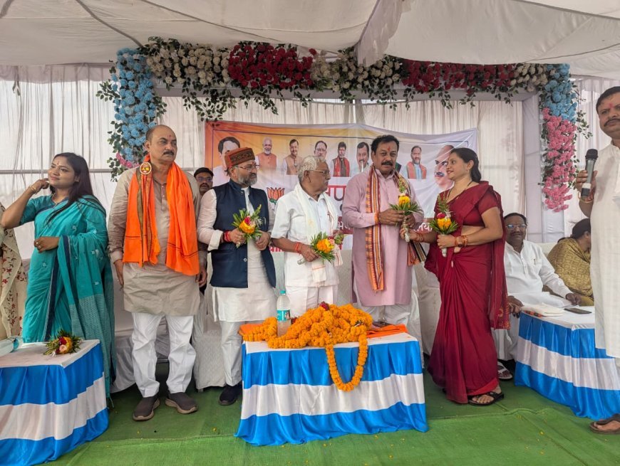 अहिवारा में भाजपा मंडल कार्यालय का भूमि पूजन, संगठन को मिलेगा नया केंद्र