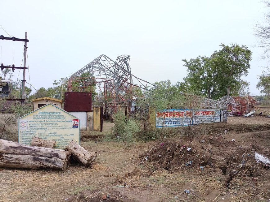 तेज आंधी-तूफान से बालोद में भारी नुकसान, BSNL टावर गिरा, बिजली और यातायात व्यवस्था प्रभावित