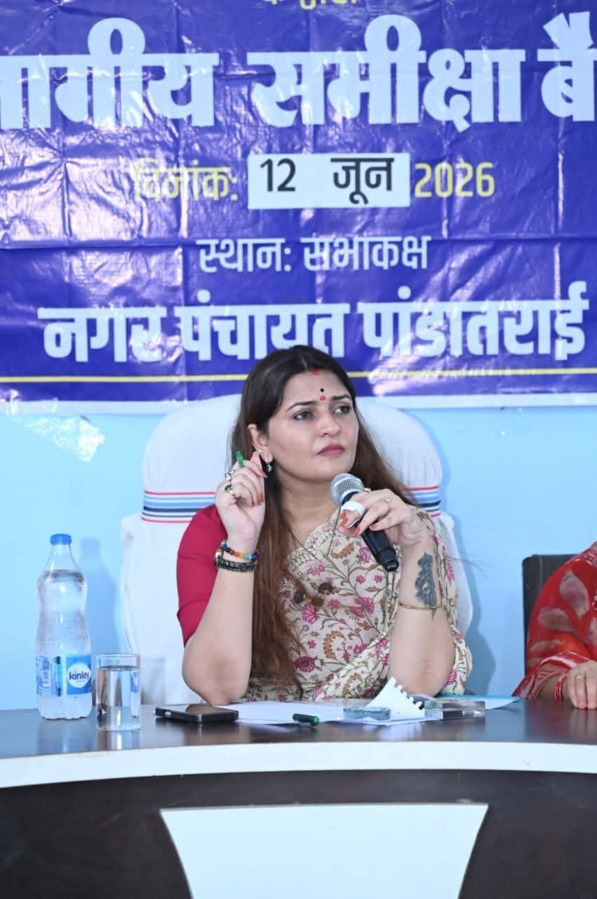 पांडातराई के विकास कार्यों की समीक्षा, अधिकारियों को समयबद्ध कार्य पूर्ण करने के निर्देश
