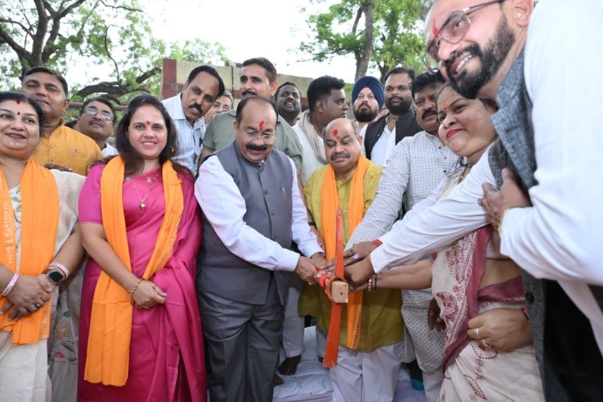 खम्हारडीह में 2500 किलोलीटर पानी टंकी का भूमिपूजन, 2500 घरों को मिलेगा स्वच्छ पेयजल