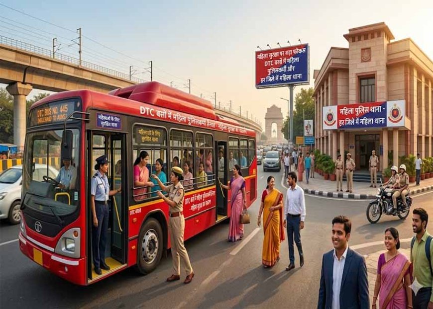 दिल्ली में महिला सुरक्षा पर बड़ा फैसला, DTC बसों में महिला पुलिसकर्मी और हर जिले में महिला थाना बनाने की योजना