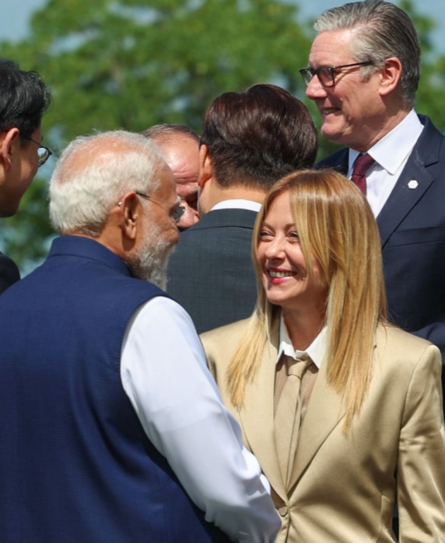 G7 समिट में पीएम मोदी और मेलोनी की मुलाकात, सोशल मीडिया पर फिर ट्रेंड हुआ #Melodi