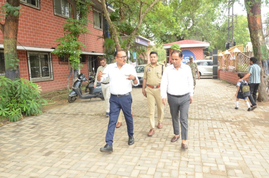 नीट परीक्षा से पहले कलेक्टर ने केंद्रों का किया निरीक्षण, बारिश में परीक्षार्थियों की सुविधा पर विशेष जोर