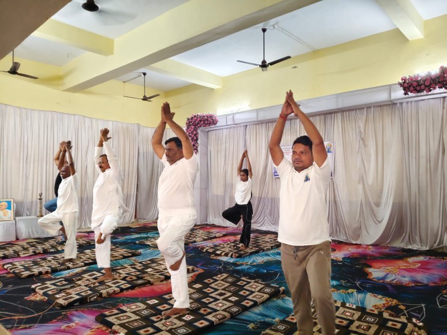 "करे योग, रहे निरोग" के संदेश के साथ गुण्डरदेही में मनाया गया अंतर्राष्ट्रीय योग दिवस