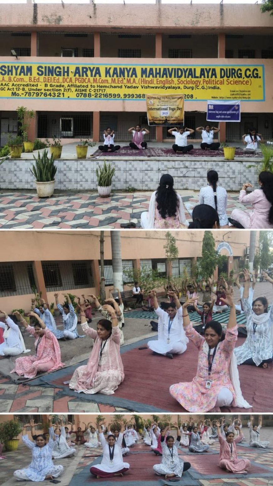 अंतर्राष्ट्रीय योग दिवस पर हेमचंद यादव विश्वविद्यालय में योग एवं ध्यान कार्यक्रम आयोजित