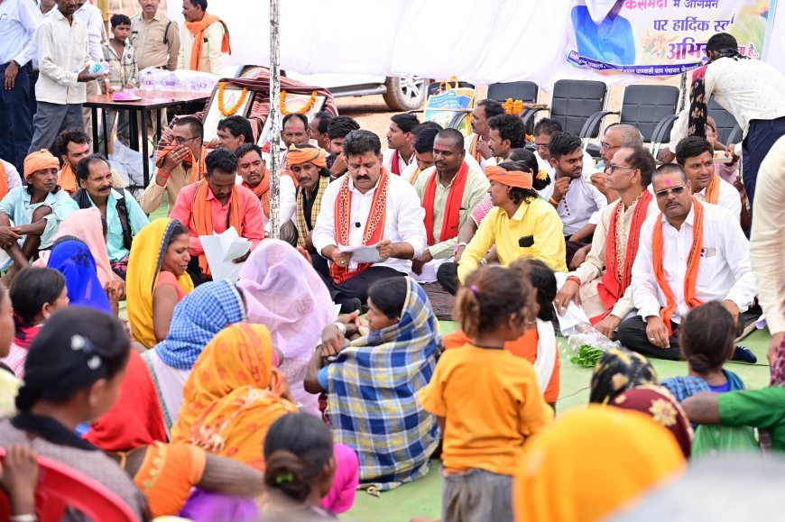बैगा बाहुल्य वनांचल क्षेत्र पहुंचे विजय शर्मा, 92.50 लाख के विकास कार्यों की सौगात