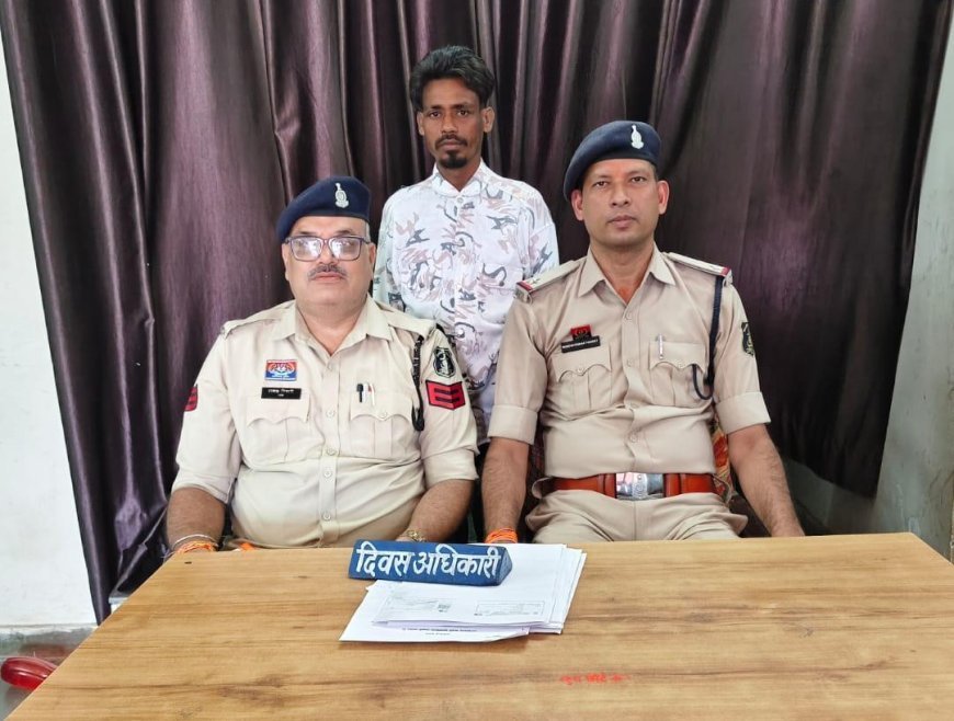 जांजगीर कोतवाली पुलिस की कार्रवाई, चाकू लहराकर लोगों को डराने वाला आरोपी गिरफ्तार