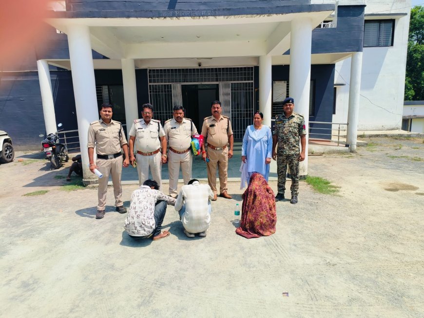 प्रेम प्रसंग में पत्नी ने रची पति की हत्या की साजिश, पुलिस ने तीन आरोपियों को किया गिरफ्तार