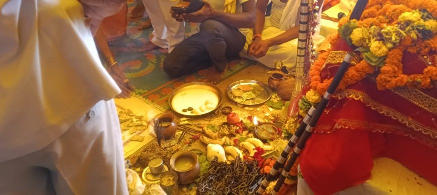 भांठागांव बी में 40 साल बाद निकली 'अन्य कुवांरी', देव शुद्धिकरण अनुष्ठान में उमड़ी आस्था