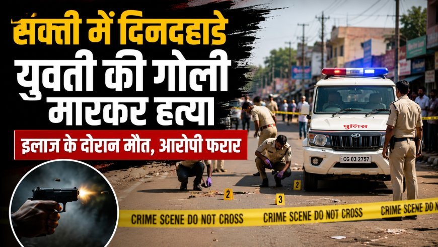 सक्ती में दिनदहाड़े युवती की गोली मारकर हत्या, इलाज के दौरान तोड़ा दम