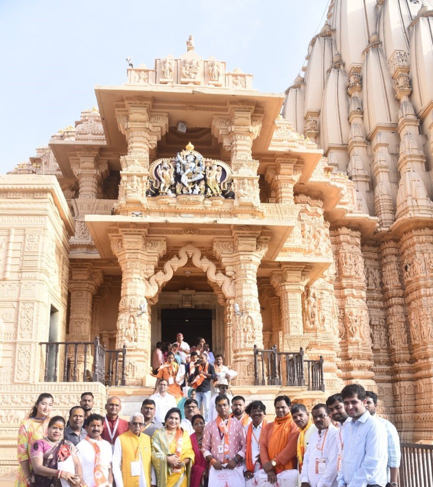 सोमनाथ स्वाभिमान सांस्कृतिक यात्रा सफल, रायपुर लौटे 1040 विशिष्टजनों का हुआ भव्य स्वागत