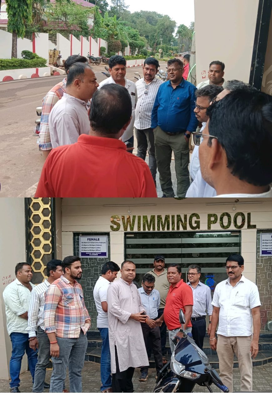 किरंदुल में एनएमडीसी स्विमिंग पूल पर विवाद, नगर पालिका उपाध्यक्ष ने अनुमति और भेदभाव के आरोप उठाए