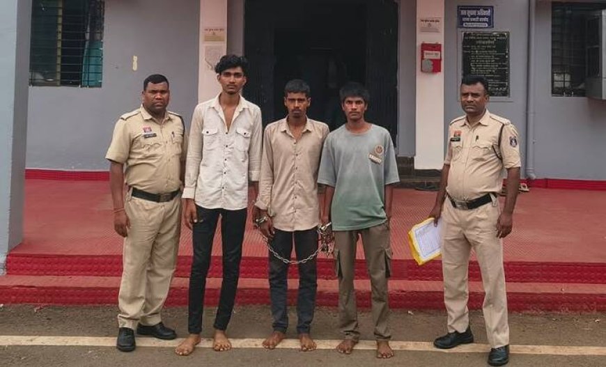 रास्ता पूछने के बहाने चाकू की नोक पर लूट, बालोद पुलिस ने तीन आरोपियों को दबोचा