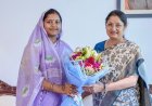 महिला एवं बाल विकास मंत्री लक्ष्मी राजवाड़े ने केंद्रीय मंत्री अन्नपूर्णा देवी से की मुलाकात