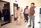 कलेक्टर ने शासकीय नर्सिंग महाविद्यालय का किया औचक निरीक्षण, व्यवस्थाओं का लिया जायजा