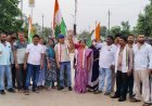 सुकमा में कांग्रेस का प्रदर्शन, प्रधानमंत्री और मुख्यमंत्री का पुतला दहन कर जताया विरोध