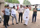 धमतरी के विकास कार्यों का महापौर, कलेक्टर और निगम आयुक्त ने किया संयुक्त निरीक्षण
