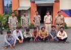 जंगल में चल रहे जुए के फड़ पर पुलिस का छापा, 12 जुआरी गिरफ्तार, 20.35 लाख की संपत्ति जब्त