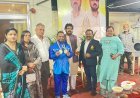 दक्षिण अफ्रीका से डबल गोल्ड जीतकर लौटे जयदीप साहू का सम्मान, राकेश पांडेय ने किया अभिनंदन