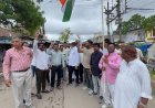 आज़ाद कुटिया में कांग्रेस का विशाल धरना-प्रदर्शन, महेश पटेल के नेतृत्व में सैकड़ों कार्यकर्ता जुटे