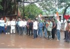 बचेली में कांग्रेस का प्रदर्शन, पुतला दहन की कोशिश पर पुलिस ने रोका