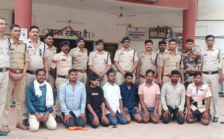 डायल-112 के आरक्षक और चालक पर हमला करने के मामले में 8 आरोपी गिरफ्तार, प्रतापपुर पुलिस की कार्रवाई