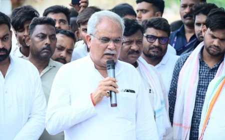 नकटी बुलडोजर कार्रवाई पर कांग्रेस का विरोध, दीपक बैज और भूपेश बघेल ने प्रभावित परिवारों से की मुलाकात