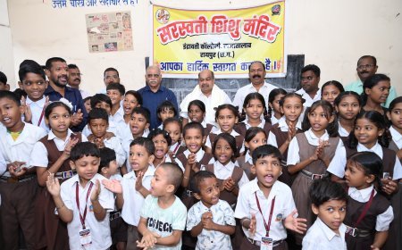 शाला प्रवेशोत्सव में पुरंदर मिश्रा ने किया नवप्रवेशी विद्यार्थियों का स्वागत, शिक्षा को बताया राष्ट्र निर्माण की आधारशिला
