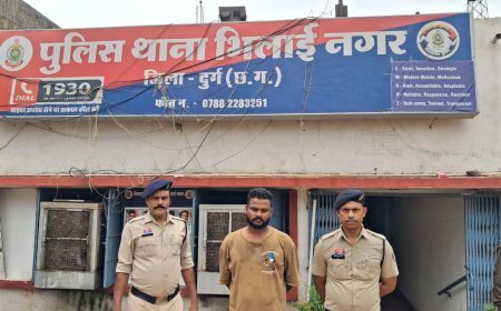रास्ता रोककर शराब के लिए पैसे मांगने और मारपीट करने वाला आरोपी गिरफ्तार, भिलाई नगर पुलिस की त्वरित कार्रवाई