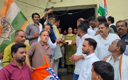केसली में कांग्रेस का शक्ति प्रदर्शन, खाद संकट समेत जनहित के मुद्दों पर राज्यपाल के नाम 10 सूत्रीय ज्ञापन