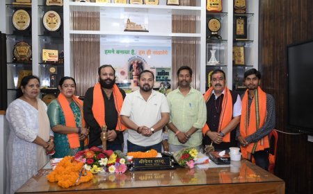 नवनियुक्त एल्डरमैनों ने विधायक दीपेश साहू से की मुलाकात, जनसेवा का लिया संकल्प