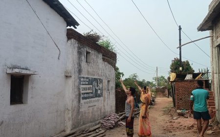मेडकी में किसान के घर से सटी बिजली लाइन बनी खतरा, 20 दिन बाद भी शिफ्टिंग नहीं होने से ग्रामीण चिंतित