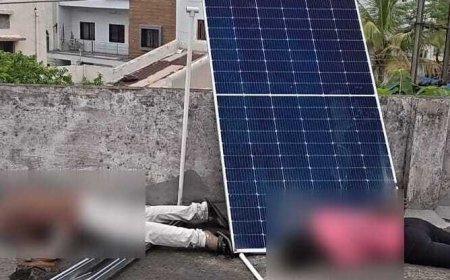 रायपुर में सोलर पैनल लगाने के दौरान करंट लगने से दो कर्मचारियों की मौत