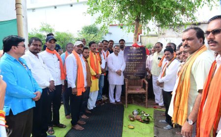 सहसपुर लोहारा में सांसद संतोष पांडेय ने किया विकास कार्यों का भूमिपूजन, ग्रामीणों से की मुलाकात