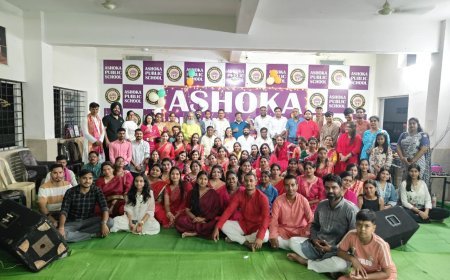 अशोका पब्लिक स्कूल में आर्ट ऑफ लिविंग का चार दिवसीय हैप्पीनेस प्रोग्राम संपन्न, तनावमुक्त जीवन का दिया संदेश