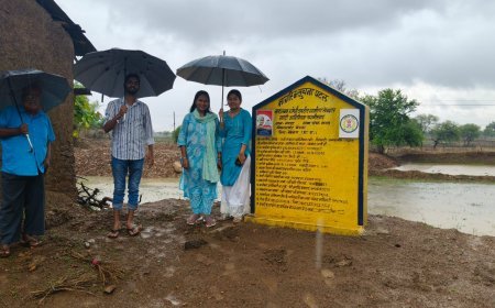 बेमेतरा में डबरियों का निरीक्षण, जल संरक्षण और ग्रामीण आजीविका को मिलेगा नया बल