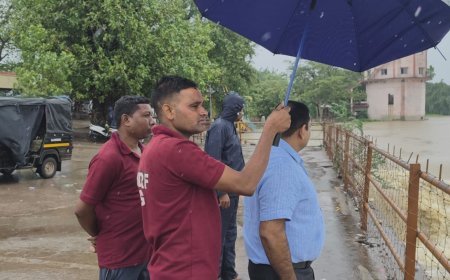 शिवनाथ नदी खतरे के निशान के करीब, दुर्ग प्रशासन अलर्ट; SDRF टीम 24 घंटे तैनात