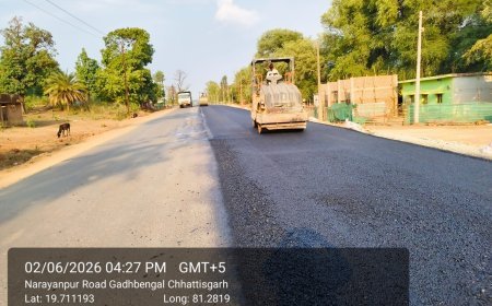 राष्ट्रीय राजमार्ग-130डी के उन्नयन से बदली नारायणपुर की तस्वीर, आवागमन हुआ तेज और सुरक्षित