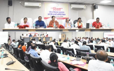 दिशा समिति की बैठक में विकास कार्यों की समीक्षा, योजनाओं के गुणवत्तापूर्ण क्रियान्वयन पर जोर